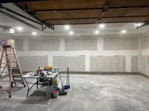 Drywall Finishing Garage Conversion in Seattle